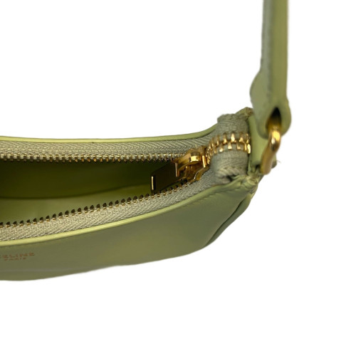Celine Mini Ava Shoulder Bag Calfskin Green