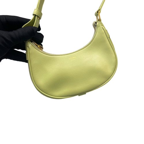 Celine Mini Ava Shoulder Bag Calfskin Green