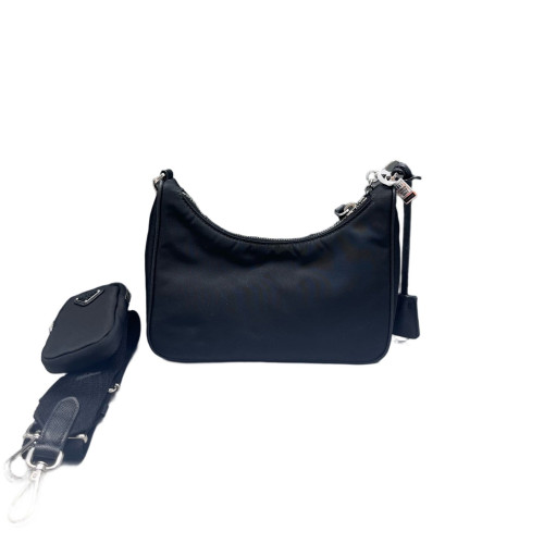 Prada Mini Re-Edition 2000 Shoulder Bag Nylon Vela Black