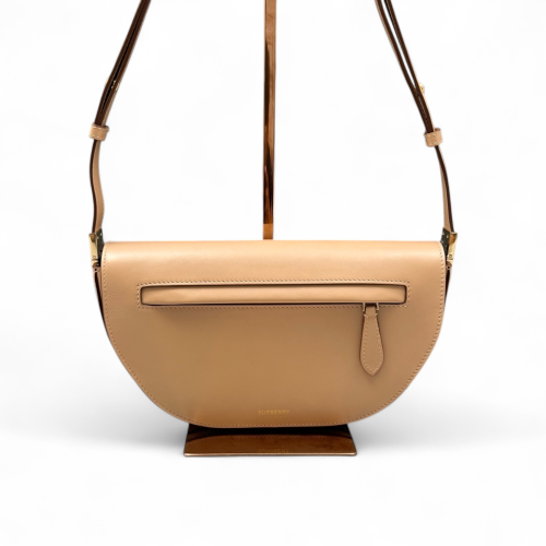 Burberry Small Chain Olympia Shoulder Bag Smooth Calfskin Natural Tan