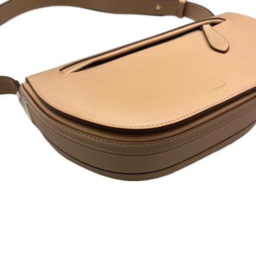 Burberry Small Chain Olympia Shoulder Bag Smooth Calfskin Natural Tan