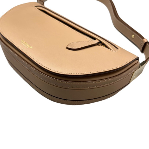 Burberry Small Chain Olympia Shoulder Bag Smooth Calfskin Natural Tan