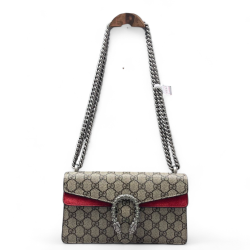 Gucci Meium Dionysus GG Monogram Brown Red