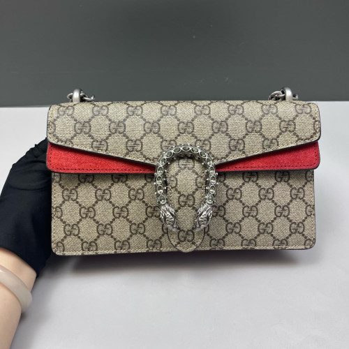Gucci Meium Dionysus GG Monogram Brown Red