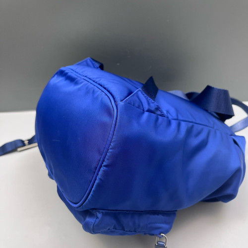 Prada Backpack Tessuto Nylon Calfskin Blue