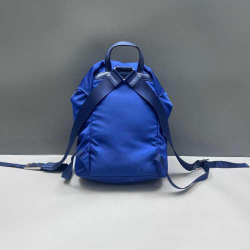 Prada Backpack Tessuto Nylon Calfskin Blue