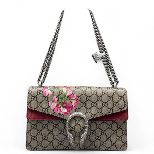 Gucci Flora Meium Dionysus GG Supreme Monogram Beige Black Pink Gucci Flora Meium Dionysus GG Supreme Monogram Beige Black Pink