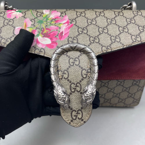 Gucci Flora Meium Dionysus GG Supreme Monogram Beige Black Pink Gucci Flora Meium Dionysus GG Supreme Monogram Beige Black Pink