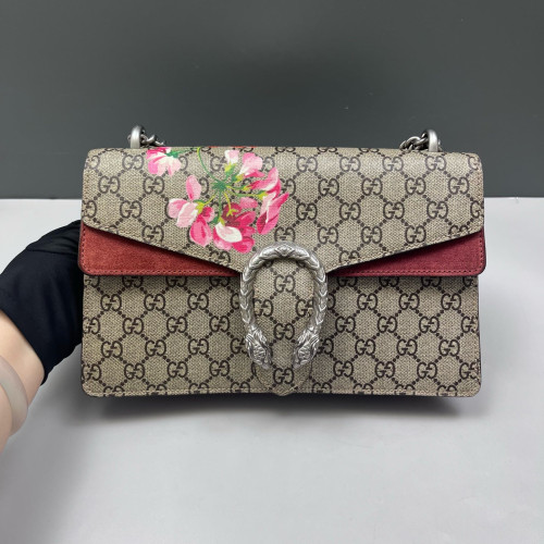 Gucci Flora Meium Dionysus GG Supreme Monogram Beige Black Pink Gucci Flora Meium Dionysus GG Supreme Monogram Beige Black Pink