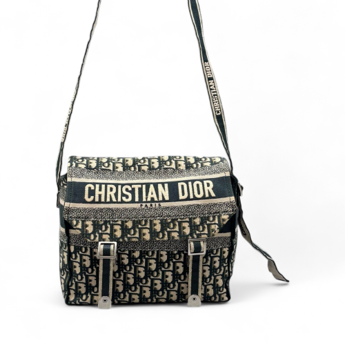 Dior Medium Diorcamp Messenger Canvas Navy Beige Black Dior Medium Diorcamp Messenger Canvas Navy Beige Black