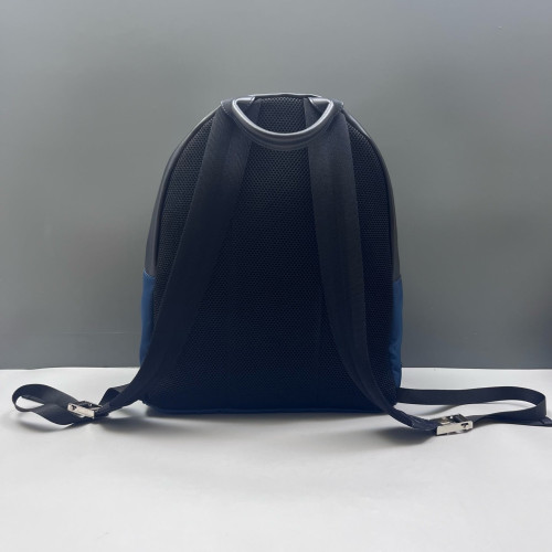Fendi Monster Eyes Large Backpack Calfskin Blue Grey Black