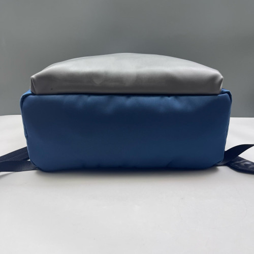 Fendi Monster Eyes Large Backpack Calfskin Blue Grey Black