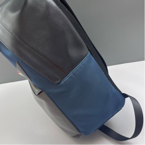 Fendi Monster Eyes Large Backpack Calfskin Blue Grey Black