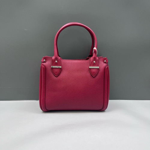 Salvatore Ferragamo Handbag Saffiano Calfskin Red