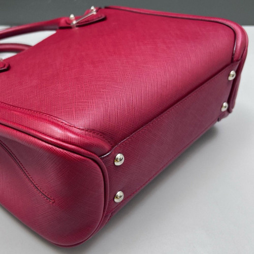 Salvatore Ferragamo Handbag Saffiano Calfskin Red