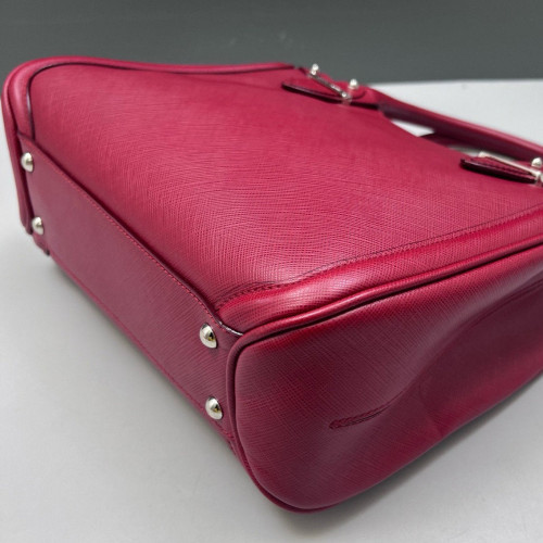Salvatore Ferragamo Handbag Saffiano Calfskin Red