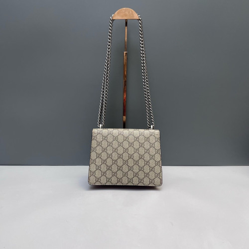 Gucci Small Dionysus GG Supreme Monogram Suede Red