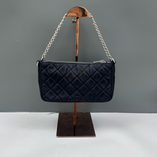 Prada Chain Hobo Tessuto Nylon Black