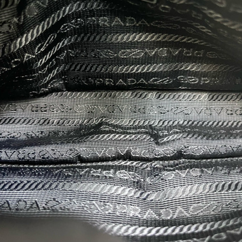 Prada Chain Hobo Tessuto Nylon Black