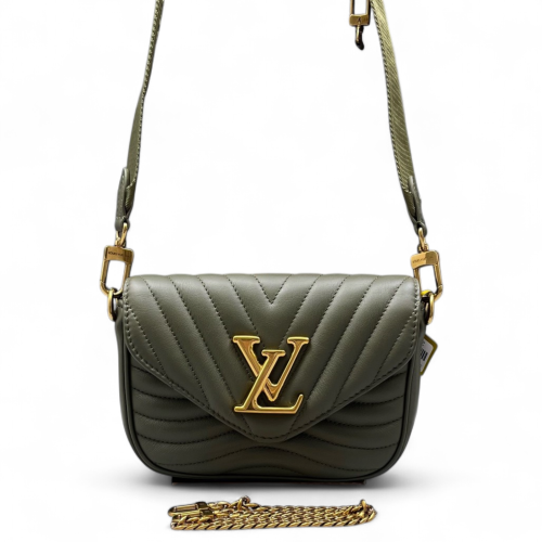 Louis Vuitton New Wave Multi Pochette Calfskin Green