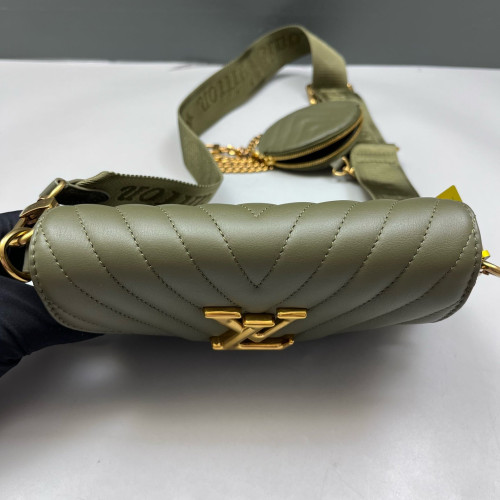 Louis Vuitton New Wave Multi Pochette Calfskin Green