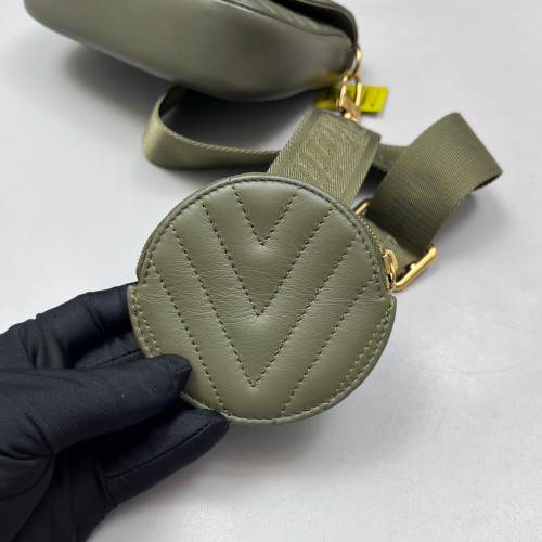 Louis Vuitton New Wave Multi Pochette Calfskin Green