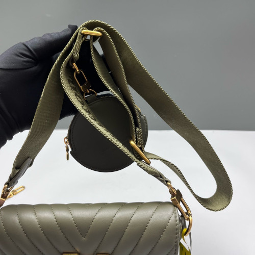 Louis Vuitton New Wave Multi Pochette Calfskin Green
