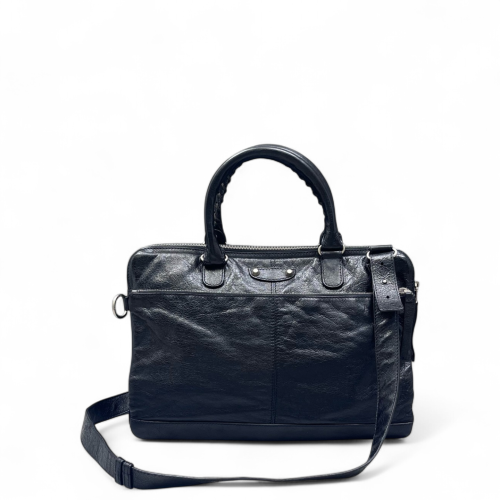 Balenciaga Briefcase Arena Lambskin Black