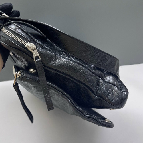 Balenciaga Briefcase Arena Lambskin Black