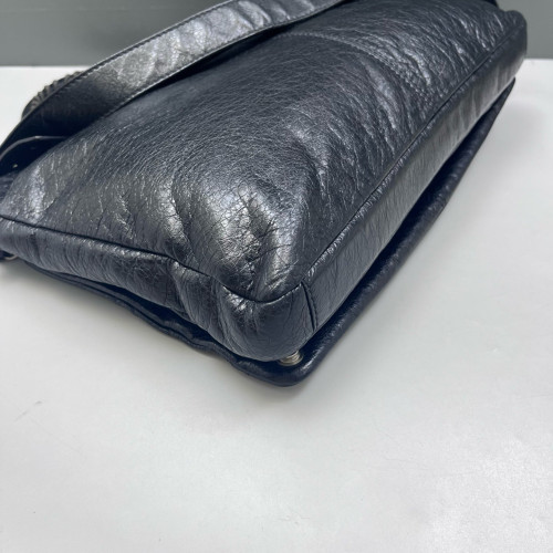 Balenciaga Briefcase Arena Lambskin Black