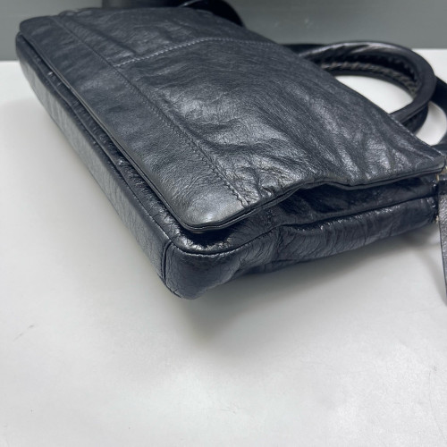 Balenciaga Briefcase Arena Lambskin Black