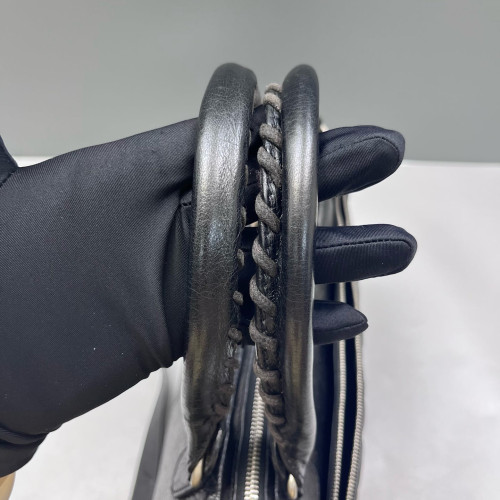 Balenciaga Briefcase Arena Lambskin Black