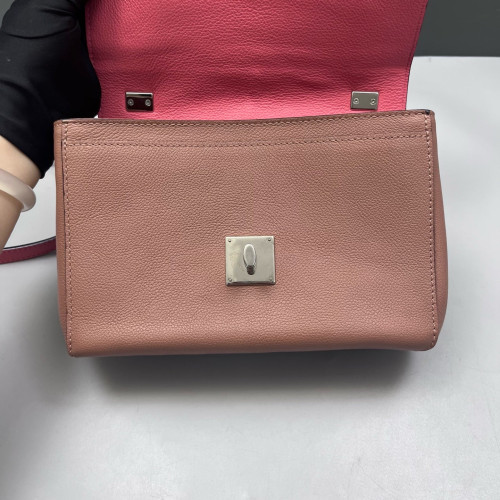 Louis Vuitton Lockme II Chain Bag BB Calfskin Pink Brown