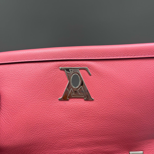 Louis Vuitton Lockme II Chain Bag BB Calfskin Pink Brown
