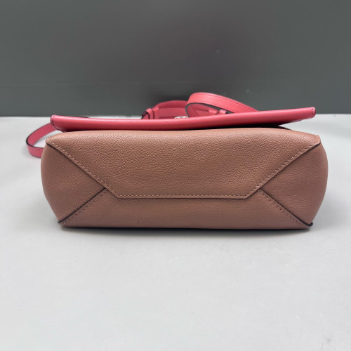 Louis Vuitton Lockme II Chain Bag BB Calfskin Pink Brown