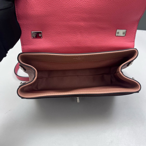 Louis Vuitton Lockme II Chain Bag BB Calfskin Pink Brown