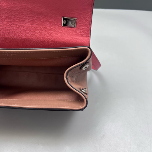 Louis Vuitton Lockme II Chain Bag BB Calfskin Pink Brown