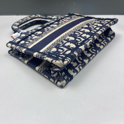 Dior Mini Book Tote Oblique Navy Beige Dior Mini Book Tote Oblique Navy Beige