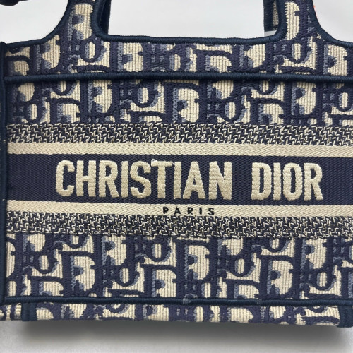 Dior Mini Book Tote Oblique Navy Beige Dior Mini Book Tote Oblique Navy Beige