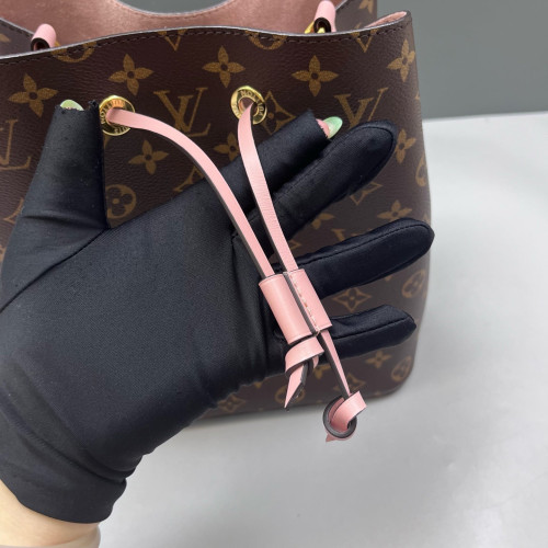 Louis Vuitton Neonoe MM Monogram Pink Brown
