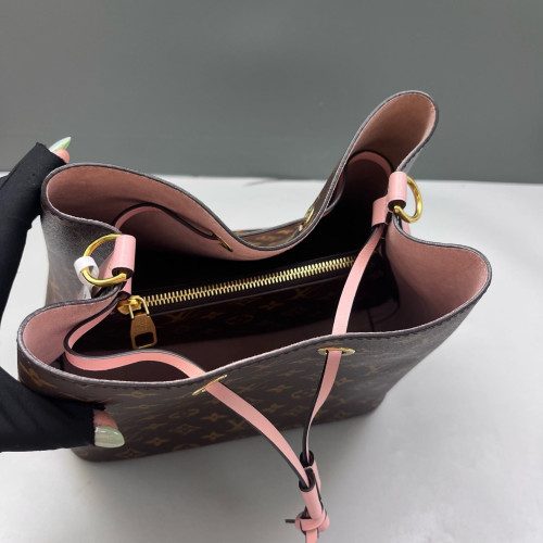 Louis Vuitton Neonoe MM Monogram Pink Brown