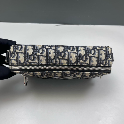 Dior Camera Case Oblique Calfskin Blue Black Beige