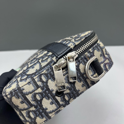 Dior Camera Case Oblique Calfskin Blue Black Beige