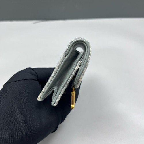 Dior Saddle Bloom Card Holder Oblique Grey Dior Saddle Bloom Card Holder Oblique Grey