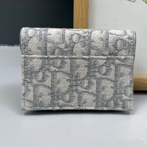Dior Saddle Bloom Card Holder Oblique Grey Dior Saddle Bloom Card Holder Oblique Grey
