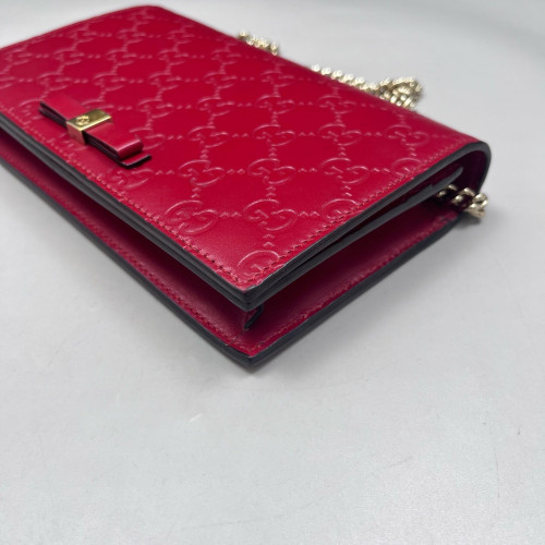 Gucci Shoulder Bag Guccissima Red Gucci Shoulder Bag Guccissima Red