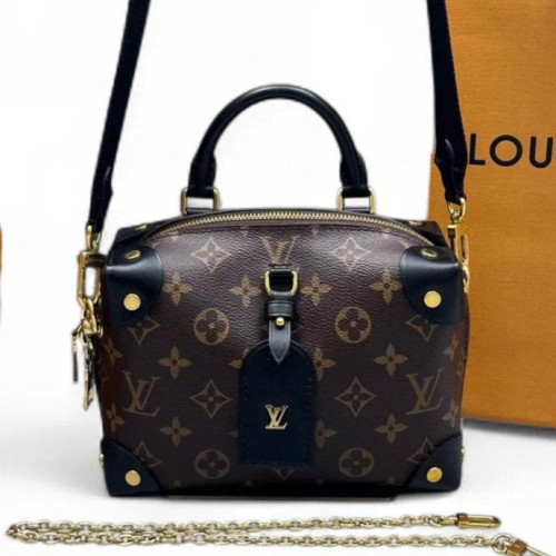 Louis Vuitton Petite Malle Souple Monogram Brown Black