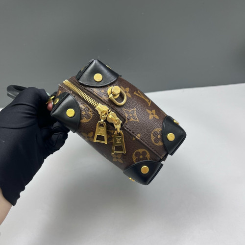 Louis Vuitton Petite Malle Souple Monogram Brown Black
