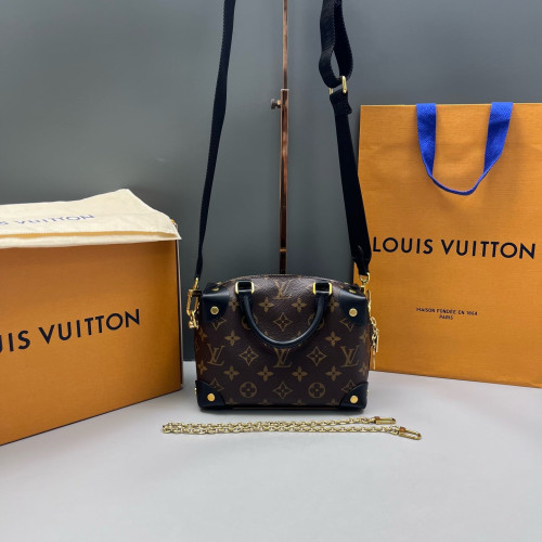 Louis Vuitton Petite Malle Souple Monogram Brown Black