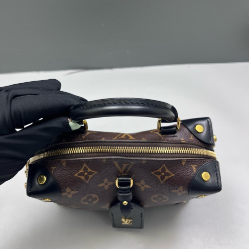 Louis Vuitton Petite Malle Souple Monogram Brown Black